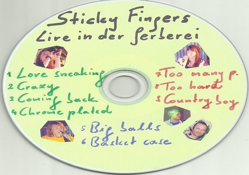 Sticky Fingers CD Live in der Gerberei